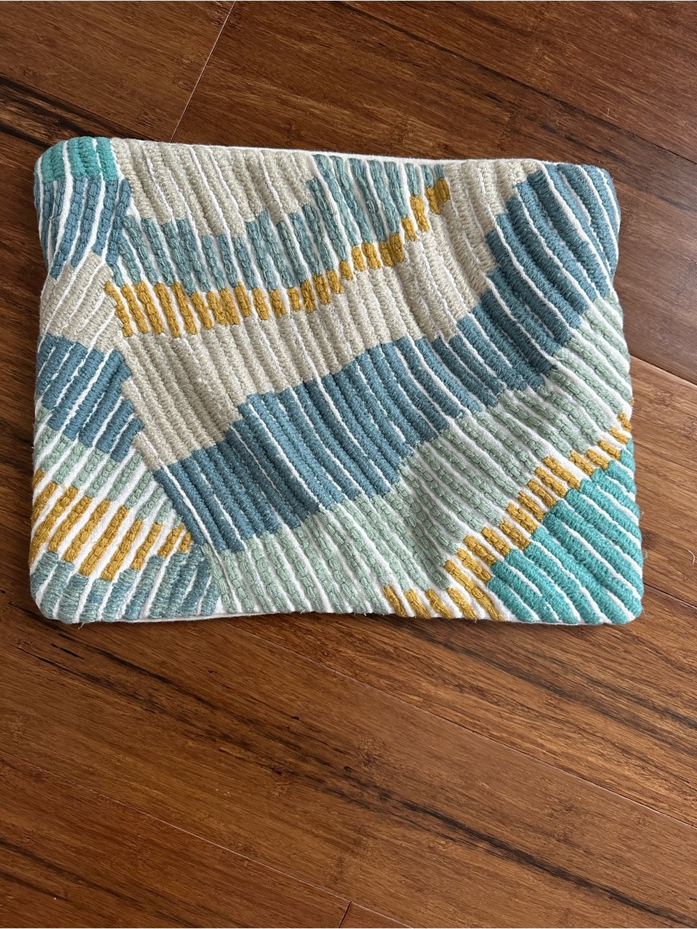 West Elm Decorative Pillow Cover 100% Cotton Zip Size 12 x 15 inch